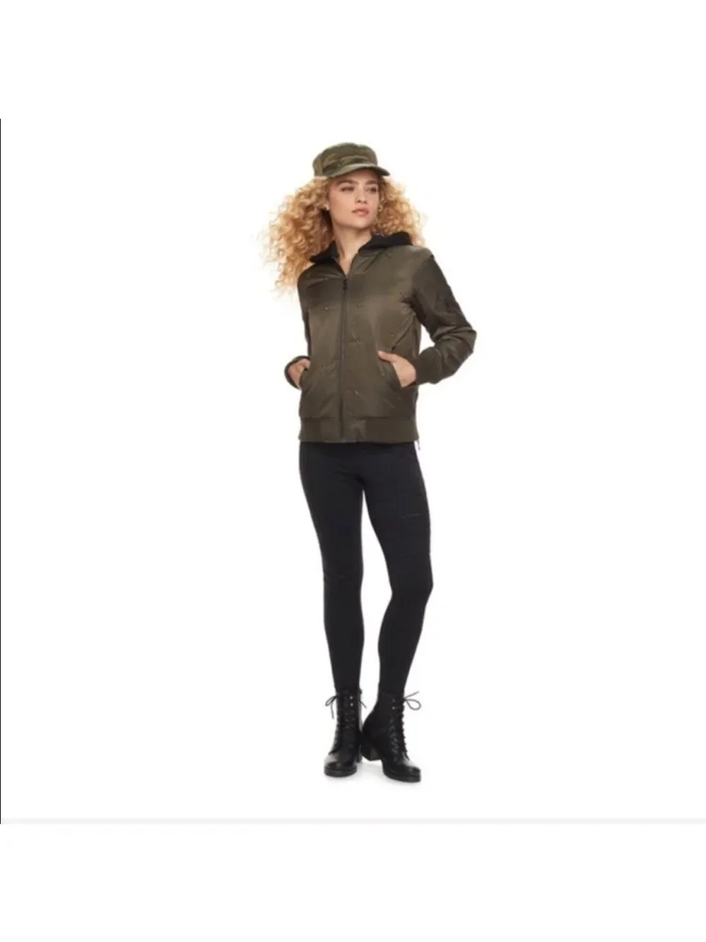 𝅺Madden NYC distressed camouflage cadet baseball cap